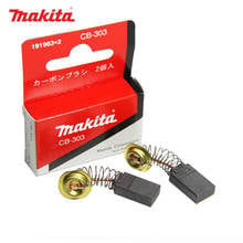 1 par geunuine makita carbono escovas cb303 substituição 5x11x17mm para motores elétricos brocas 9227 ferramentas peças de reposição 2024 - compre barato