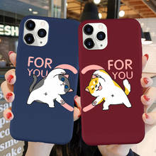Phone Cases For iphone 11 Pro X S Max 7 8 6 Plus XR Case SE 2020 Cute Cartoon Love Heart Silcone Soft Couple Back Cover 2024 - buy cheap