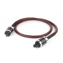 Hifi audio pure copper power cord hi-end EU/US  AC mains audio power cable with carbon fiber power connector 2024 - buy cheap