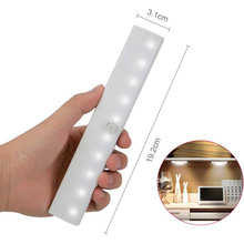 10 LED Motion Sensor Night Light Cabinet Light LED Infrared Motion PIR Sensor Closet Lamp Induction Wardrobe Motion Sensor Night 2024 - buy cheap