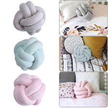 Cojín de algodón con nudo suave para decoración del hogar, almohada rellena para sofá, cama y coche, juguete de felpa anudado 2024 - compra barato