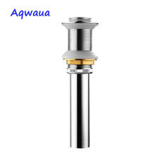 Aqwaua Pop Up Drain for Bathroom Vanity Chrome Plated Basin Drain Sink Drain Brass Body Accessories for Bathroom 2024 - купить недорого