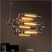 Tubulação de água retro luzes pingente luminárias estilo loft industrial do vintage lâmpada pendurado luzes lamparas colgantes edison 2024 - compre barato