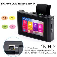 4 pulgadas 4K H265 H264 cámara IP de 8MP AHD/TVI/CVI/CVBS CCTV Tester Monitor controlador PTZ rápido ONVIF IPC de 2024 - compra barato