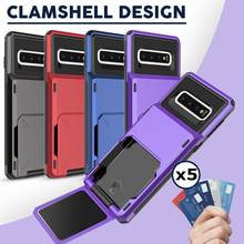 Funda con tapa para Samsung Galaxy S10 Plus S10E, carcasa con ranuras para tarjetas, armadura de negocios para Samsung S10 S10 Plus S10E, funda para Galaxy S10 + 2024 - compra barato