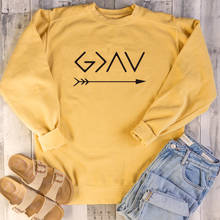 Women Sweatshirts Harajuku Top Womens Clothing Christian Pullover Causal Hoodies God Is Greater Than The High Low Drop Shipping 2024 - buy cheap