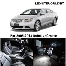 15pcs White Car Accessories Canbus LED Bulbs Interior Map Dome Ceiling Light Kit For 2005-2013 Buick LaCrosse License Plate Lamp 2024 - buy cheap