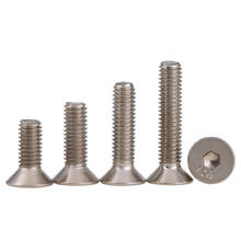 Standard DIN7991 Nickel-plated 10.9-grade Countersunk Head Socket Head Socket Head Cap Screw M6-M8 10PCS 2024 - buy cheap