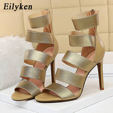 Eilyken Summer Roma Style Women Boots Sandals Fashion Hollow Gladiator Open Toe Zip Stiletto Heels Female Shoes Plus Size 34-43 2024 - buy cheap