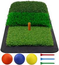 CRESTGOLF Golf Hitting Mat Mini Fairway Hitting Grass Mat Training Aids for Indoor/Outdoor Practice Turf Anti-Slip Rubber 2024 - buy cheap