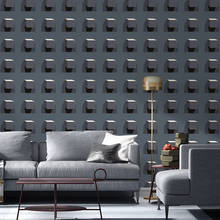Papel de parede 3d geométrico nórdico, fundo de parede personalizado para bar, ktv, sala de estar, mural de fundo 2024 - compre barato