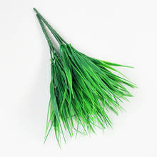 7-forquilha verde imitação de plástico artificial grama folhas planta para casamento noivado decoração para casa trevo plantas decorações de mesa 2024 - compre barato