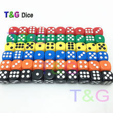 6 colors 12*12*12mm plastic poker cubes for gambling dices red,blue,orange,yellow,transparent red/blue 10pcs/set d6 dice 2024 - buy cheap