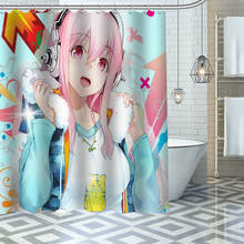 Personalizado shugo chara cortinas de chuveiro à prova dwaterproof água tecido pano decoração do banheiro abastecimento lavável cortina da sala banho 2024 - compre barato