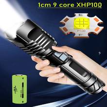 Новый тактический фонарик XHP100 XHP90, мощный светодиодный перезаряжаемый фонарик 18650, светодиодный фонарь онарик XHP90.2, светодиодный фонарик 26650, фонарь для лагеря 2024 - купить недорого