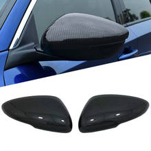 Carbon fiber Car Rearview Mirror Cover Side Wing Cap Shell Trim Exterior Chromium Styling For Honda Accord 10th 2018 Accessories 2024 - buy cheap