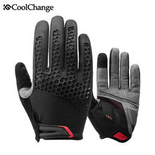 Coolchange Pro Cycling Gloves Full Finger with Shockproof Gel Pad Breathable MTB Gloves Antislip Breathable Bike Bicycle Gloves 2024 - buy cheap
