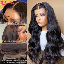 Cabelo brasileiro 100% remy humano para mulheres negras, 4 pacotes de renda frontal ondulada de 13x4 2024 - compre barato