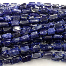 Natural Genuine Dark Blue Sodalite Nugget Free Form Loose Smooth Necklace Bracelet Jewelry Beads 06463 2024 - buy cheap