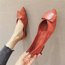 Sapatos casuais de sola macia respirável, novo estilo, primavera e outono, leve, ponta fina, com laço 2024 - compre barato