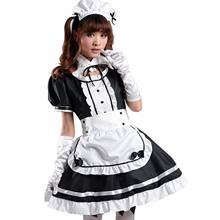 Disfraz Sexy de sirvienta francesa, dulce vestido gótico de Lolita, disfraz de sirvienta para Cosplay, Disfraces para mujer, traje de Anime de manga corta 2024 - compra barato