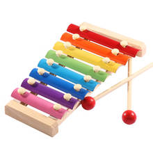 Творческий ручной стук фортепиано музыкальный инструмент Детские игрушки восьмитонный маленький ксилофон музыкальный инструмент детская Хлопушка игрушка подарок 2024 - купить недорого