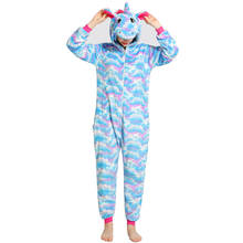 Animal adulto pijamas de las mujeres ropa de dormir unicornio Onesies Totoro pijama Panda Anime de dibujos animados general monos de invierno traje 2024 - compra barato