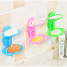 Kitchen Tools Bathroom Accessories Soap Holder Two Layer Suction Holder Soap Dish Storage Basket Soap Box Stand 2024 - buy cheap