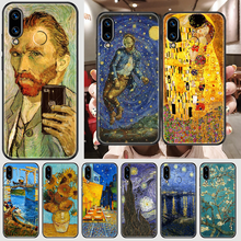 Van Gogh art Oil Painting Phone case For Huawei Honor 6 7 8 9 10 10i 20 A C X Lite Pro Play black trend cover fashion cell cover 2024 - buy cheap