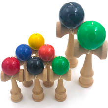 12CM Solid Color Kendama Professional Wooden Toys Outdoor Skillful Juggling Ball Toy stress ball Education toys for children 2024 - buy cheap