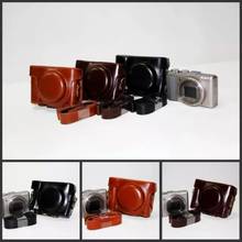 Leather Camera Case Cover Bag Camera strap for Sony HX60 HV50 HX30 DSC-HX60 DSC-HX50V DSC Camera Bag 2024 - buy cheap