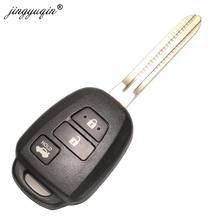 jingyuqin 10pcs/lot 3 Button Entry Remote Car Key Shell Fob For Toyota Prius Corolla Camry RAV4 2012-2015 2024 - buy cheap