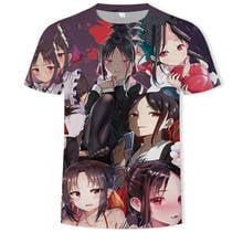 Anime beautiful girl 3D printing fashion T-shirt male and female couple cartoon anime style street clothing loose comfortable fa 2024 - buy cheap