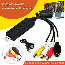 USB Easycap 2,0 видеозахвата 4 канала видео ТВ DVD VHS адаптер захвата карты ТВ цифровой видеозаписи (DVR) Захват адаптер 2024 - купить недорого