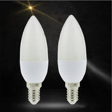 Светодиодная свеча E14 5 Вт 7 Вт 9 Вт ac220в энергосберегающий прожектор теплый/холодный белый chandlier хрустальная лампа ампул Bombillas домашний свет 2024 - купить недорого