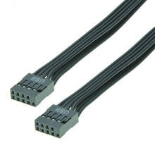 Adaptador Dupont USB 2,0 de 9 pines, Cable de extensión de datos hembra/macho a macho, negro, 50cm, 24AWG 2024 - compra barato