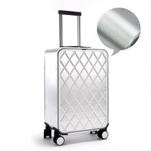 International brand  luxury 100% aluminum-magnesium 16" 20" 24"  suitcase TAS LOCK  spinner business trolley luggage 2024 - buy cheap