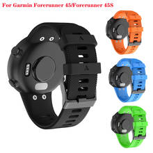 18 мм 20 мм мягкий силиконовый смарт-браслет для Garmin Forerunner 45 Часы спортивный ремешок для Garmin Forerunner 45S смарт-часы 2024 - купить недорого