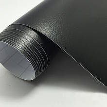 Película de vinilo adhesiva de PVC para decoración interna de carrocería de coche, patrón de cuero negro de primera calidad, envoltura de vinilo, película de cuero 2024 - compra barato