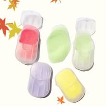 20pcs/box Paper Cleaning Soap Disposable Hand Wash Soap Papers Scented Slice Washing Hand Bath Travel Scented Foaming Small Soap 2024 - buy cheap