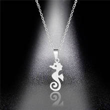 Unique Small Marine Fish Seahorse Pendant Necklaces for Women Girls Stainless Steel Chain Jewelry Animal Hippocampus Necklaces 2024 - buy cheap