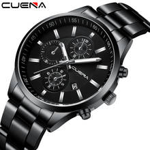 CUENA Men Watch Fashion Quartz Watch Mens Top Brand Luxury All Steel Business Waterproof Sport Mens Watches Relogio Masculino 2024 - buy cheap