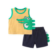Baby Clothing Sets 2 4 6 8 Summer Baby Boys 2PCS Clothes Infant Cotton Clothing Boys Tops T-shirt+Pants Outfits kids clothes Set 2024 - buy cheap