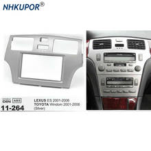 11-264 Radio de coche cubierta de salpicadero Dash instalar de molduras de Marcos Kit para LEXUS ES/TOYOTA Windom 2001-2006 (Grey) doble 2 DIN 2024 - compra barato