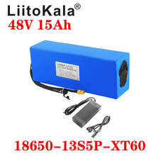 LiitoKala 48V 15Ah 18650 батарея для электровелосипеда литий-ионный аккумулятор для велосипеда, набор для преобразования скута bafang 1000W XT60 вилка 54,6 V зарядное устройство 2024 - купить недорого