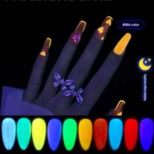 Светящийся гель для ногтей светящийся в темноте флуоресцентный неоновый УФ светодиодный Полупостоянный отмачиваемый Гель-лак светящийся ночью дизайн ногтей украшение 2024 - купить недорого