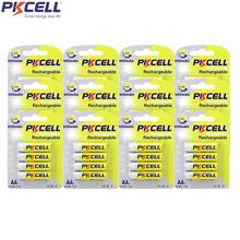 48Pcs/12Cards PKCELL AA Rechargeable Battery 1.2V NIMH 600mah Rechargeable Battery Real Capacity For Camera 2024 - buy cheap