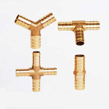 3mm-25mm Brass Splicer Pipe Fitting Connector Hose Bar Gas Copper Barbed Coupler Connector Joint Coupler Adapter Tube Fittings 2024 - buy cheap