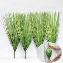 Artificial grass plastic plant 64cm green grass fake leave plant Home Decor fake plant for wedding party garden artificial grass 2024 - buy cheap