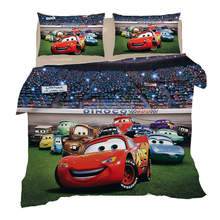 3D Cars bedding quilt duvet covers set Queen Size Disney McQueen Print Bedspread Twin Coverlets Kids Children's Bedroom King New 2024 - buy cheap